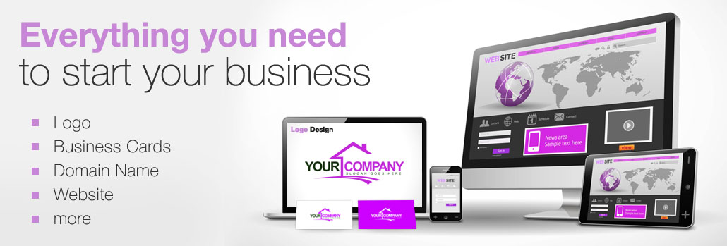 New Business - Logo Business Cards Domain Website
