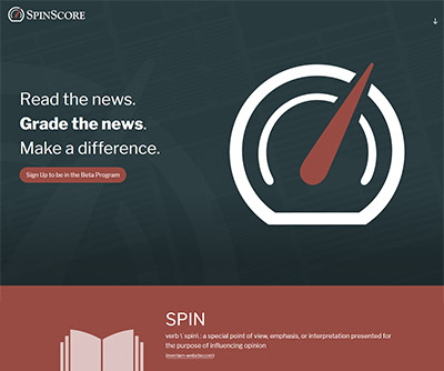 Spin Score website